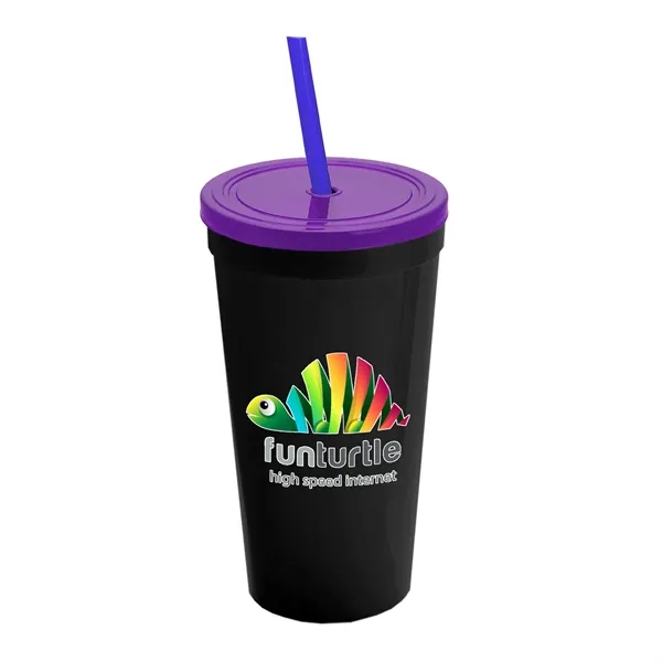 24 Oz. Stadium Cup With Straw And Lid... from ASI 40480 Koozie Group
