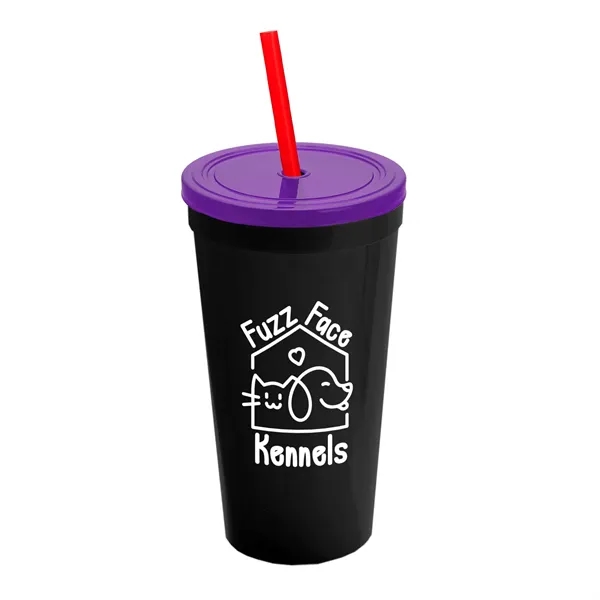 24 Oz. Stadium Cup With Straw And Lid... from ASI 40480 Koozie Group