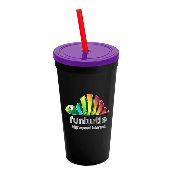 24 Oz. Stadium Cup With Straw And Lid... from ASI 40480 Koozie Group
