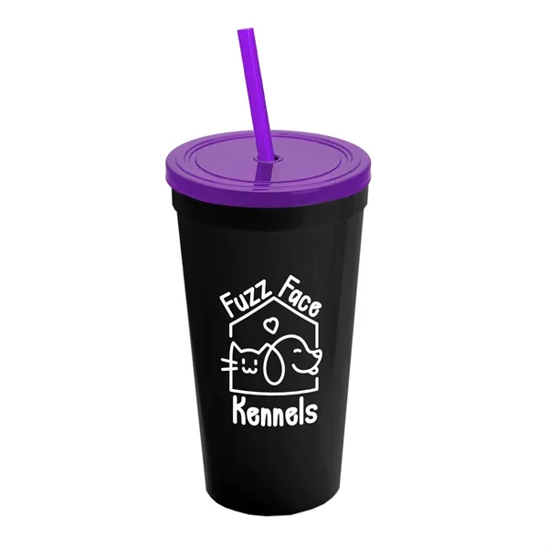24 Oz. Stadium Cup With Straw And Lid... from ASI 40480 Koozie Group