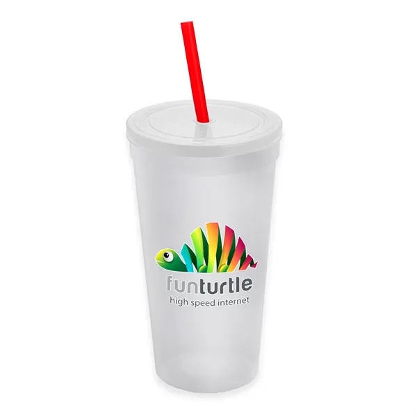 24 Oz. Stadium Cup With Straw And Lid... from ASI 40480 Koozie Group