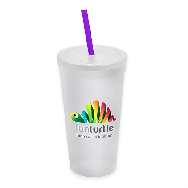 24 Oz. Stadium Cup With Straw And Lid... from ASI 40480 Koozie Group