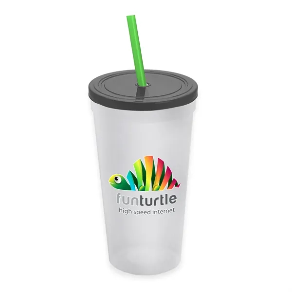 24 Oz. Stadium Cup With Straw And Lid... from ASI 40480 Koozie Group