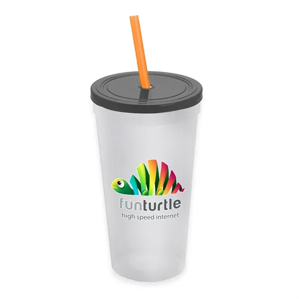24 Oz. Stadium Cup With Straw And Lid... from ASI 40480 Koozie Group