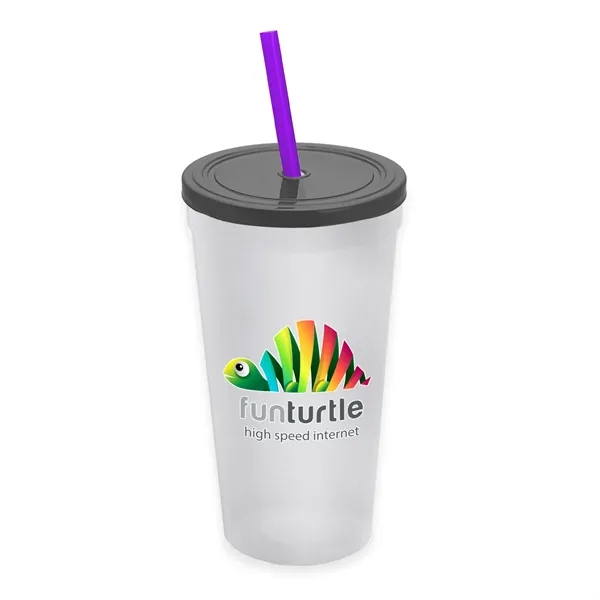 24 Oz. Stadium Cup With Straw And Lid... from ASI 40480 Koozie Group