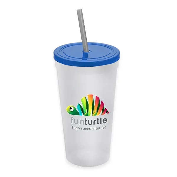 24 Oz. Stadium Cup With Straw And Lid... from ASI 40480 Koozie Group