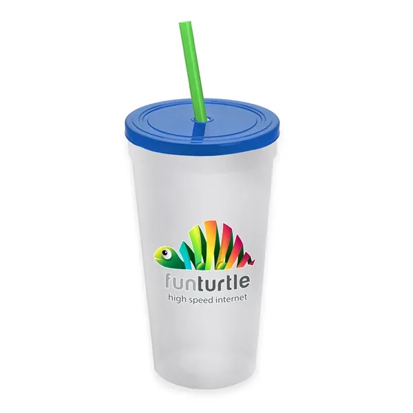 24 Oz. Stadium Cup With Straw And Lid... from ASI 40480 Koozie Group