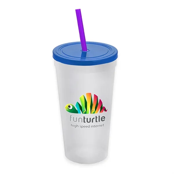 24 Oz. Stadium Cup With Straw And Lid... from ASI 40480 Koozie Group