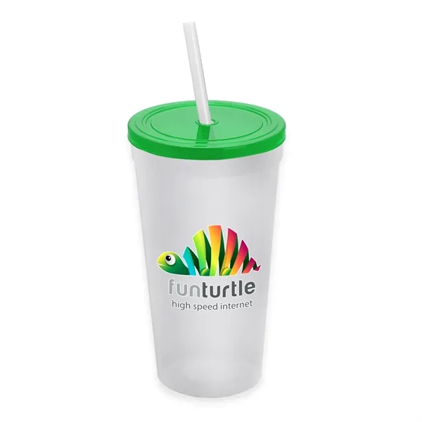 24 Oz. Stadium Cup With Straw And Lid... from ASI 40480 Koozie Group