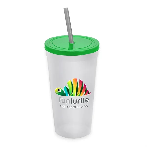 24 Oz. Stadium Cup With Straw And Lid... from ASI 40480 Koozie Group