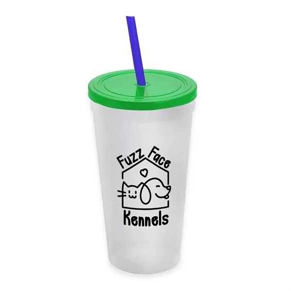24 Oz. Stadium Cup With Straw And Lid... from ASI 40480 Koozie Group