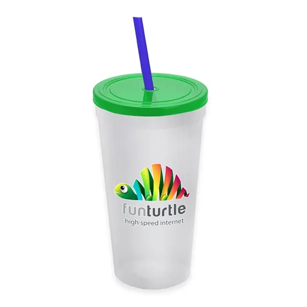 24 Oz. Stadium Cup With Straw And Lid... from ASI 40480 Koozie Group