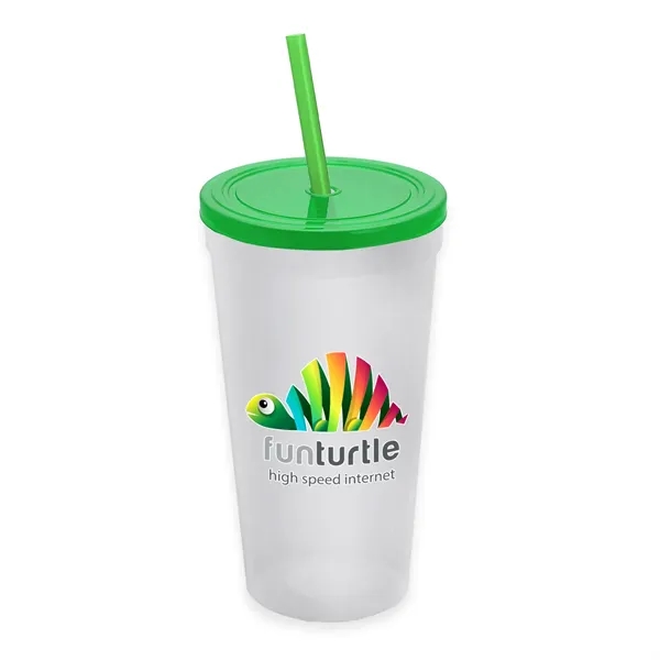 24 Oz. Stadium Cup With Straw And Lid... from ASI 40480 Koozie Group