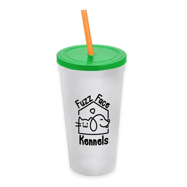 24 Oz. Stadium Cup With Straw And Lid... from ASI 40480 Koozie Group