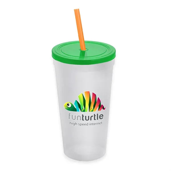 24 Oz. Stadium Cup With Straw And Lid... from ASI 40480 Koozie Group