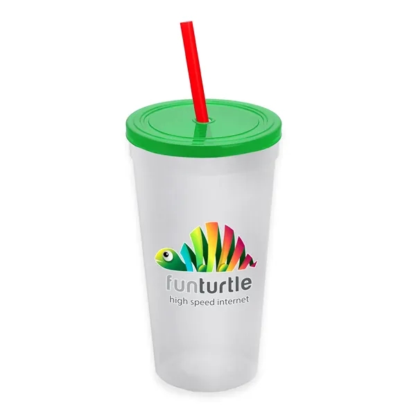 24 Oz. Stadium Cup With Straw And Lid... from ASI 40480 Koozie Group