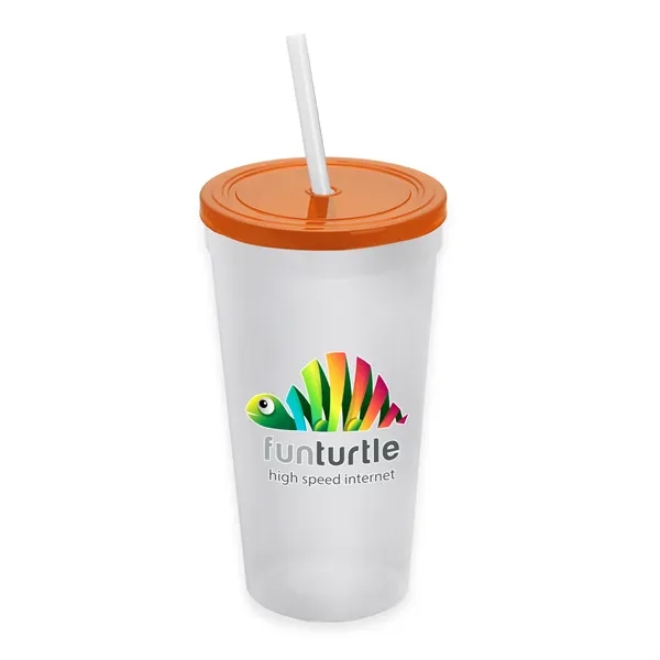 24 Oz. Stadium Cup With Straw And Lid... from ASI 40480 Koozie Group
