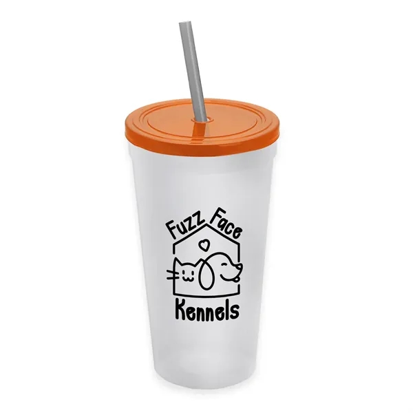 24 Oz. Stadium Cup With Straw And Lid... from ASI 40480 Koozie Group