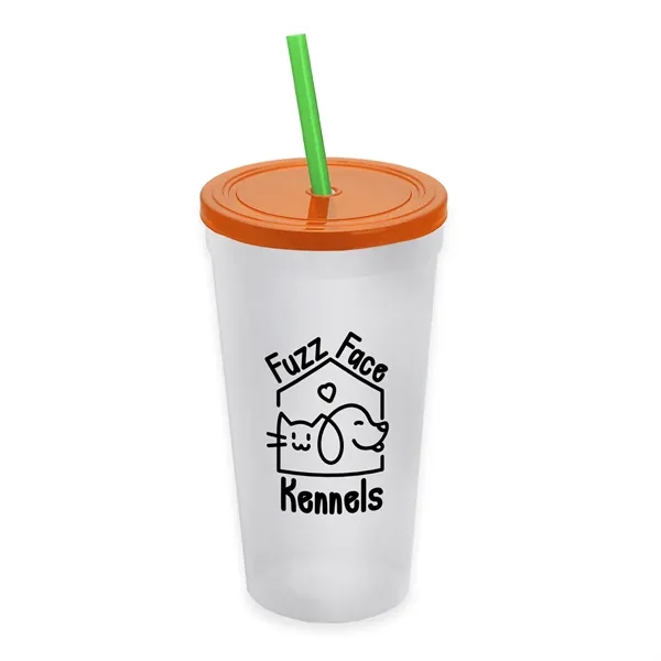 24 Oz. Stadium Cup With Straw And Lid... from ASI 40480 Koozie Group
