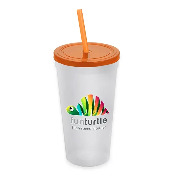 24 Oz. Stadium Cup With Straw And Lid... from ASI 40480 Koozie Group