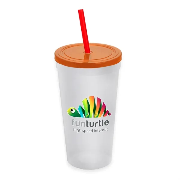 24 Oz. Stadium Cup With Straw And Lid... from ASI 40480 Koozie Group