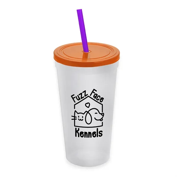 24 Oz. Stadium Cup With Straw And Lid... from ASI 40480 Koozie Group