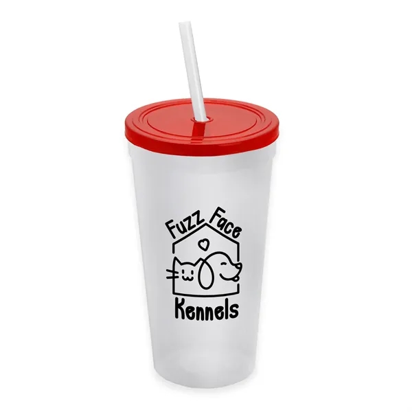 24 Oz. Stadium Cup With Straw And Lid... from ASI 40480 Koozie Group