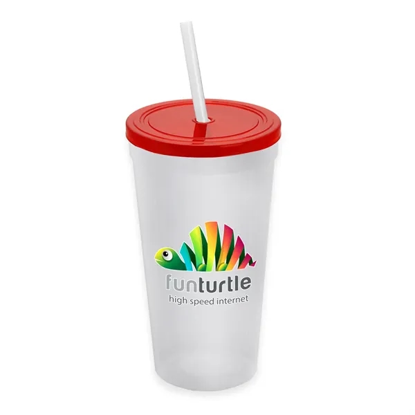 24 Oz. Stadium Cup With Straw And Lid... from ASI 40480 Koozie Group