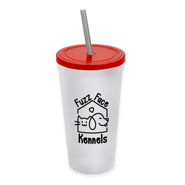24 Oz. Stadium Cup With Straw And Lid... from ASI 40480 Koozie Group