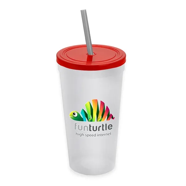 24 Oz. Stadium Cup With Straw And Lid... from ASI 40480 Koozie Group