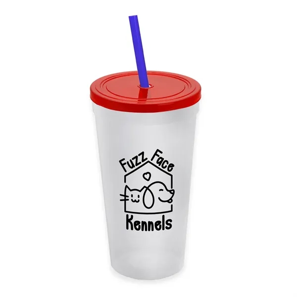 24 Oz. Stadium Cup With Straw And Lid... from ASI 40480 Koozie Group