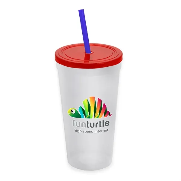 24 Oz. Stadium Cup With Straw And Lid... from ASI 40480 Koozie Group
