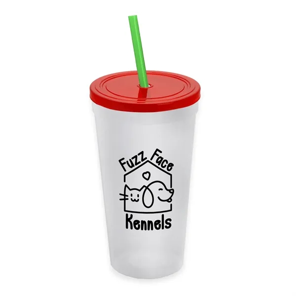 24 Oz. Stadium Cup With Straw And Lid... from ASI 40480 Koozie Group