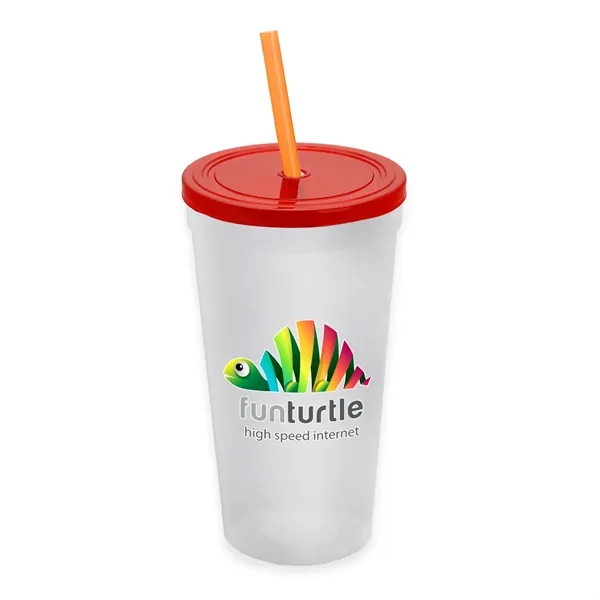24 Oz. Stadium Cup With Straw And Lid... from ASI 40480 Koozie Group