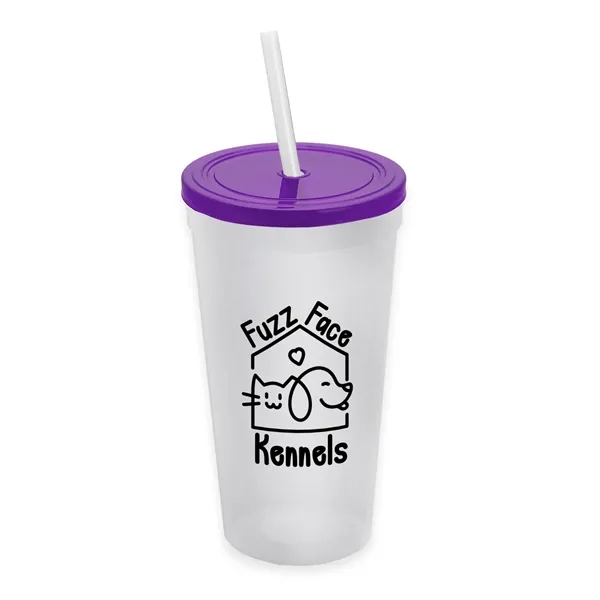 24 Oz. Stadium Cup With Straw And Lid... from ASI 40480 Koozie Group