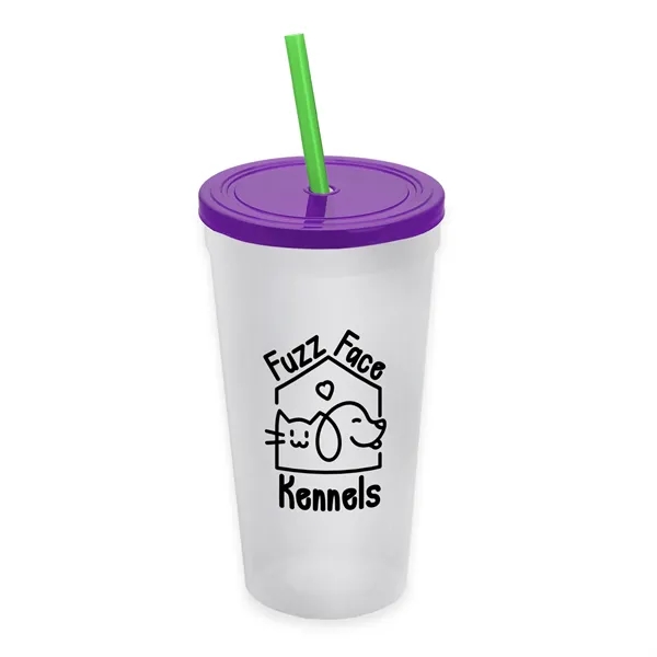 24 Oz. Stadium Cup With Straw And Lid... from ASI 40480 Koozie Group