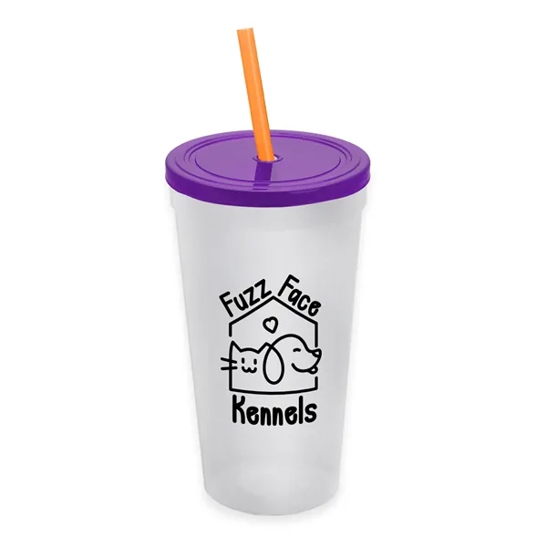 24 Oz. Stadium Cup With Straw And Lid... from ASI 40480 Koozie Group