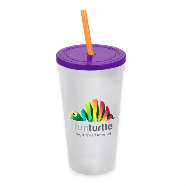24 Oz. Stadium Cup With Straw And Lid... from ASI 40480 Koozie Group