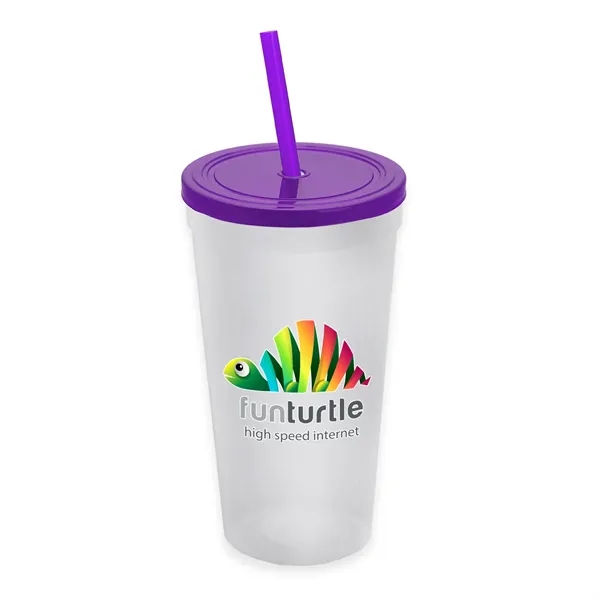 24 Oz. Stadium Cup With Straw And Lid... from ASI 40480 Koozie Group