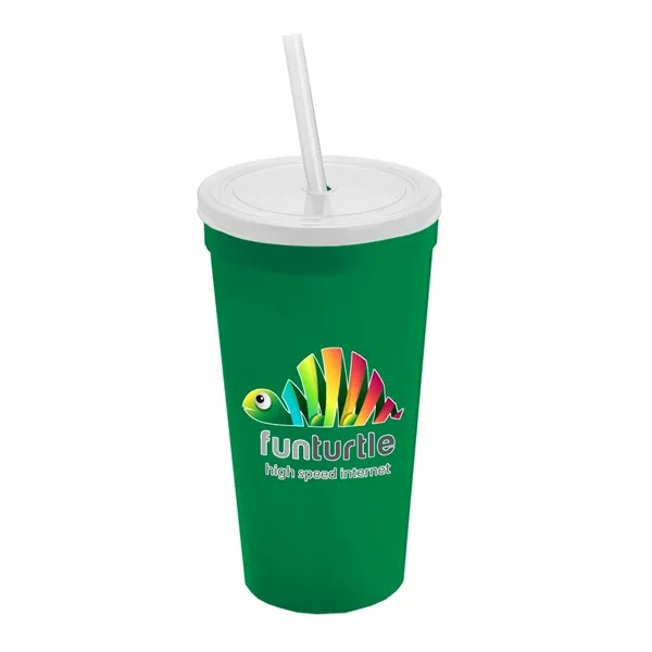 24 Oz. Stadium Cup With Straw And Lid... from ASI 40480 Koozie Group