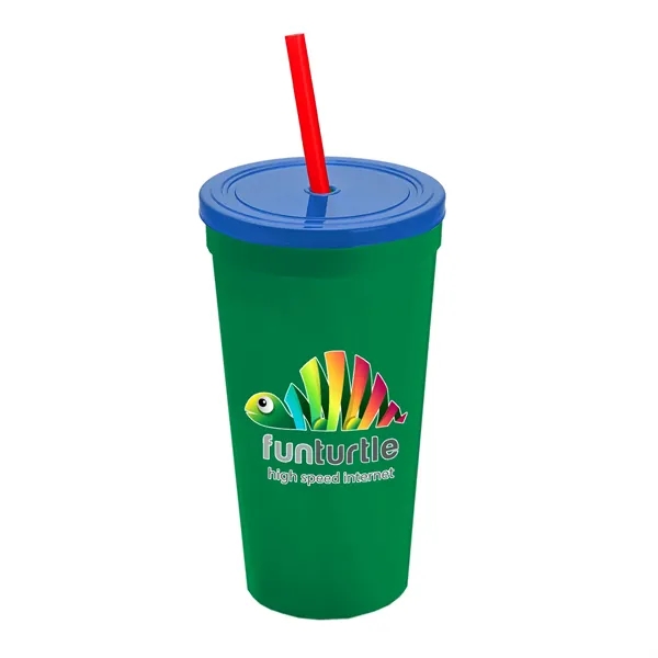 24 Oz. Stadium Cup With Straw And Lid... from ASI 40480 Koozie Group