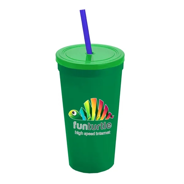 24 Oz. Stadium Cup With Straw And Lid... from ASI 40480 Koozie Group