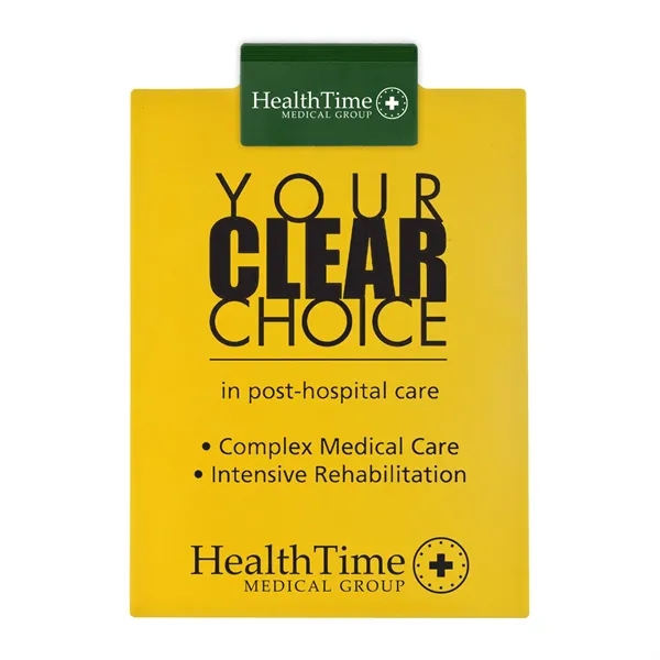 Letter clipboard holds an 8 1/2" x 11" writing pad with... from ASI 40480 Koozie Group