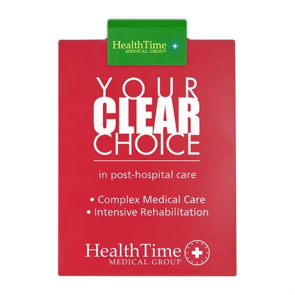 Letter clipboard holds an 8 1/2" x 11" writing pad with... from ASI 40480 Koozie Group