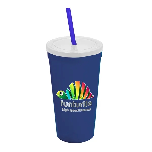 24 Oz. Stadium Cup With Straw And Lid... from ASI 40480 Koozie Group