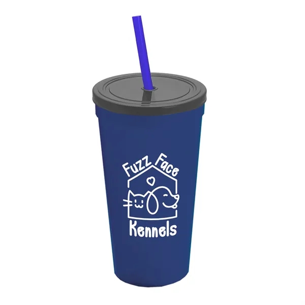 24 Oz. Stadium Cup With Straw And Lid... from ASI 40480 Koozie Group