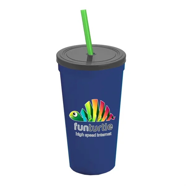 24 Oz. Stadium Cup With Straw And Lid... from ASI 40480 Koozie Group