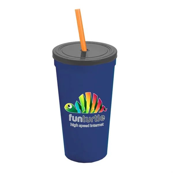 24 Oz. Stadium Cup With Straw And Lid... from ASI 40480 Koozie Group