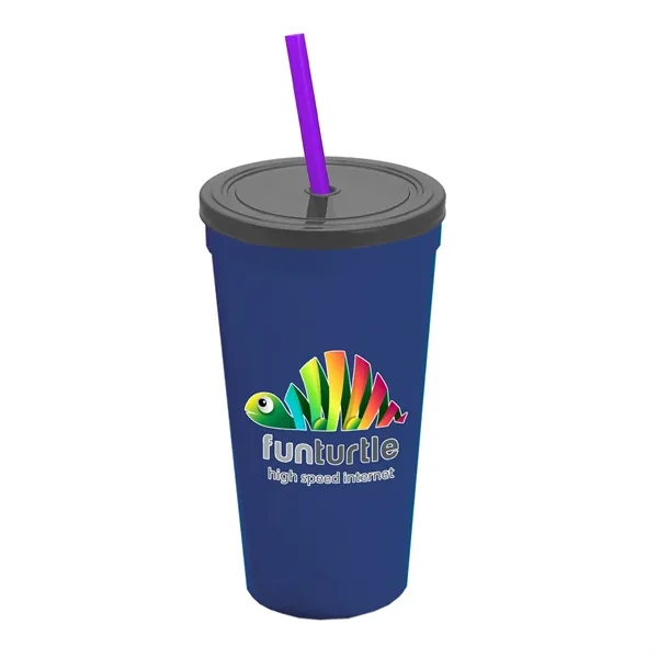 24 Oz. Stadium Cup With Straw And Lid... from ASI 40480 Koozie Group