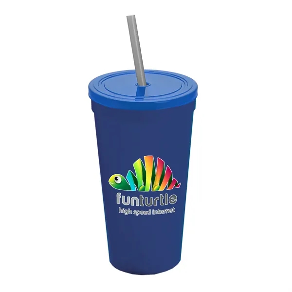 24 Oz. Stadium Cup With Straw And Lid... from ASI 40480 Koozie Group
